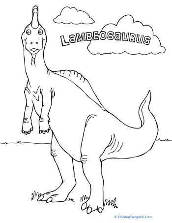 Color the Lambeosaurus