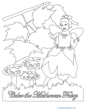 Color the Mushroom Fairy