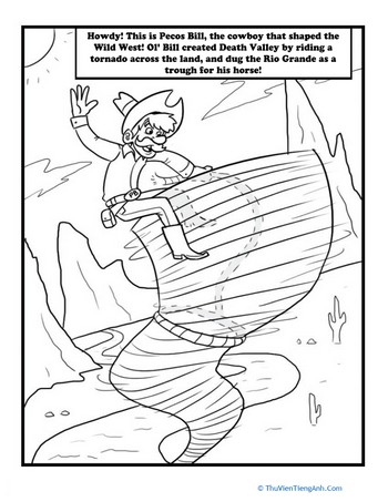 Pecos Bill Coloring Page