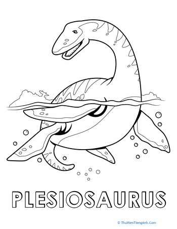 Color the Plesiosaurus