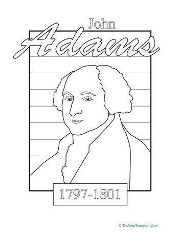 Color a U.S. President: John Adams