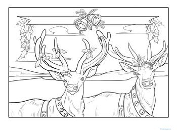 Color the Reindeer Pals