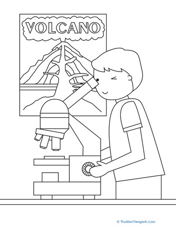 Science Class Coloring Page