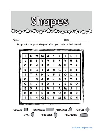 Shape Word Search!