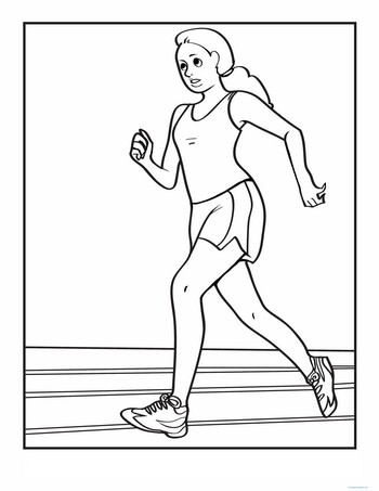 Track Coloring Page
