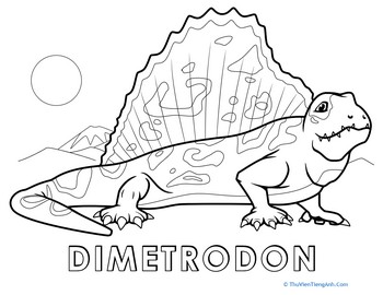 Color The Daring Dimetrodon