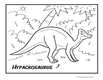 Color the Handsome Hypacrosaurus