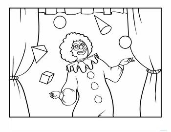 Color the Juggling Clown