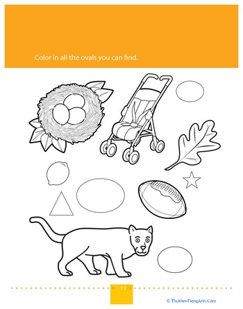 Shape Coloring: Ovals