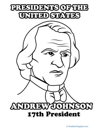 Andrew Johnson Coloring Page