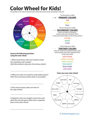 Color Wheel for Kids
