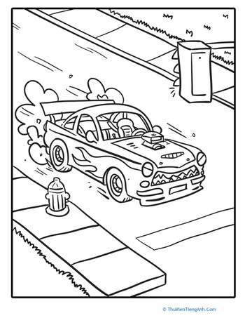 Color this Quick Car