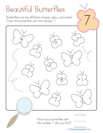 Coloring 7: Beautiful Butterflies