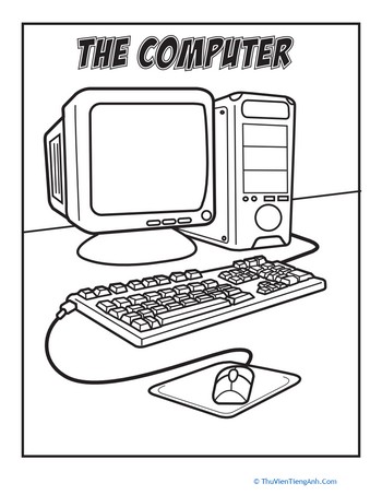 Computer Coloring Page