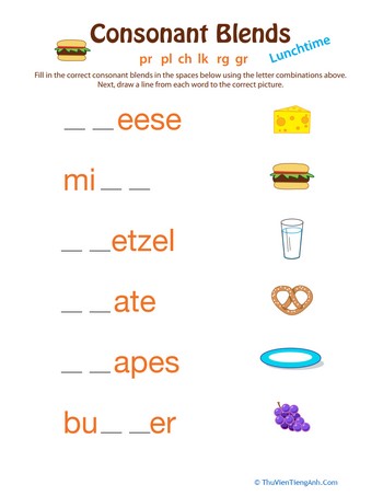 Lunchtime Consonant Clusters