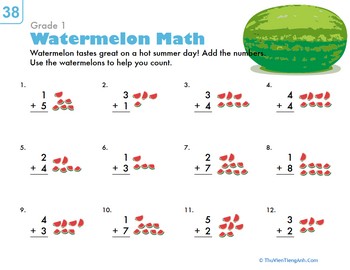 Count ‘Em Up: Watermelon Addition