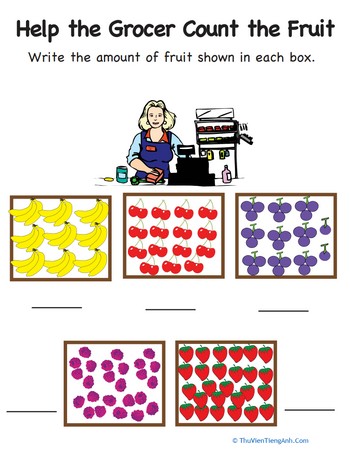 Counting Fruit: The Numbers 25 through 30