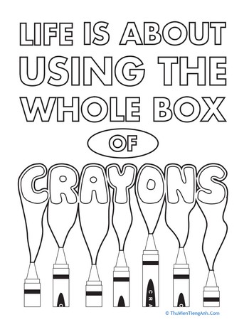Crayons Quote