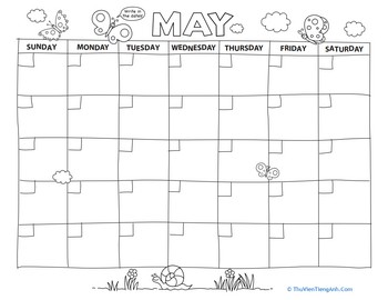 Create a Calendar: May