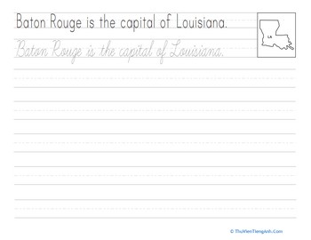 Cursive Capitals: Baton Rouge