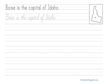 Cursive Capitals: Boise
