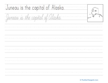 Cursive Capitals: Juneau