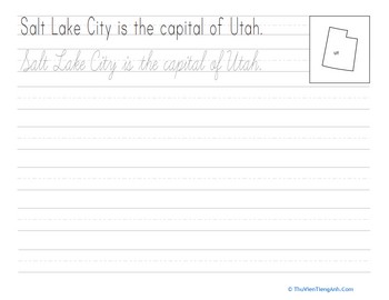 Cursive Capitals: Salt Lake City