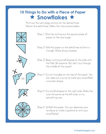 Cut Out Snowflakes