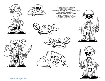 Cut and Paste Playsets: Pirates!