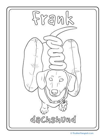 Dachshund Coloring Page
