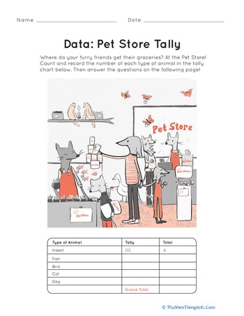 Doing Data: The Pet Store Tally