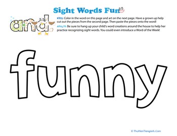 Spruce Up the Sight Word: Funny