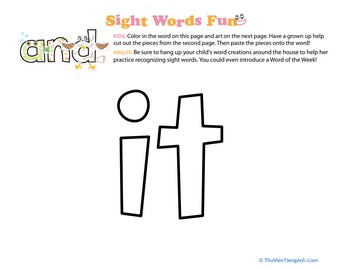 Spruce Up the Sight Word: It