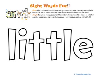Spruce Up the Sight Word: Little