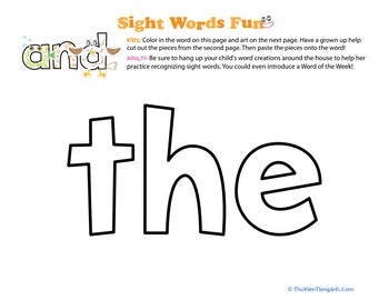 Sight Word: The