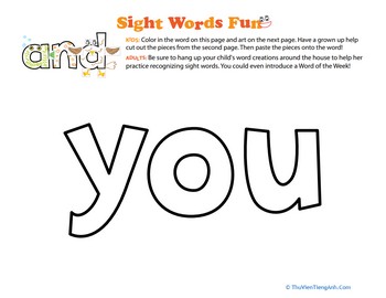 Spruce up the Sight Word: You