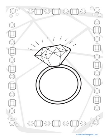 Diamond Coloring Page