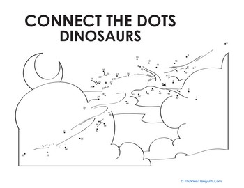 Dinosaur Connect the Dots