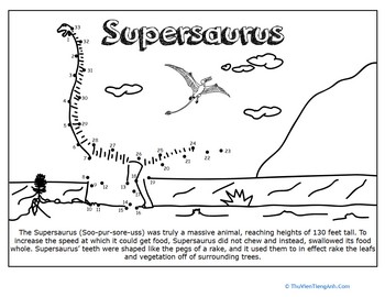 Dino Dot to Dot: Supersaurus