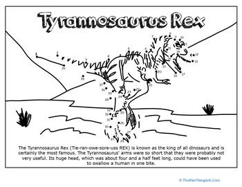 Dino Dot to Dot: Tyrannosaurus Rex