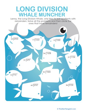 Long Division Whale Muncher