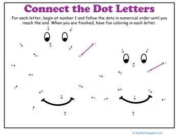 Dot-to-Dot Alphabet: C