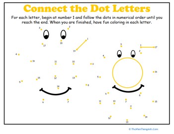 Dot-to-Dot Alphabet: G