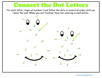 Dot-to-Dot Alphabet: S