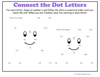 Dot-to-Dot Alphabet: X