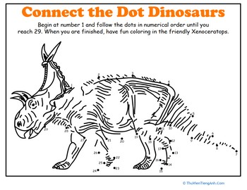 Dot-to-Dot Dinosaur: Xenoceratops