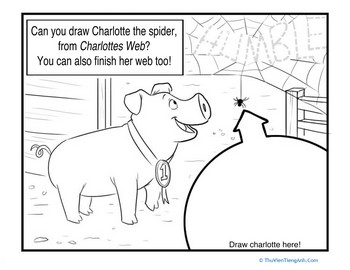 Draw Charlotte’s Web