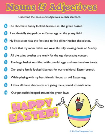 Easter Noun & Adjectives #2