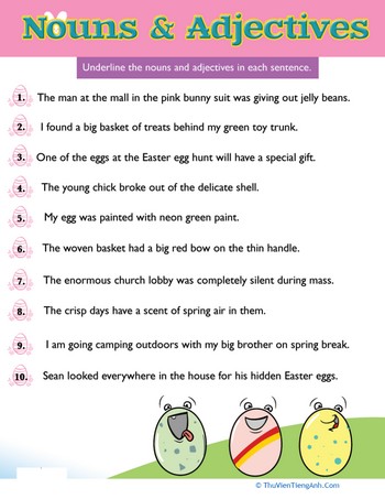 Easter Noun & Adjectives #3