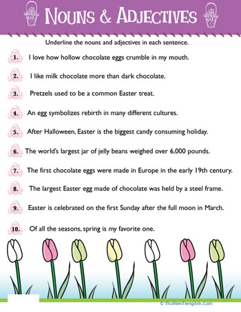 Easter Noun & Adjectives #6